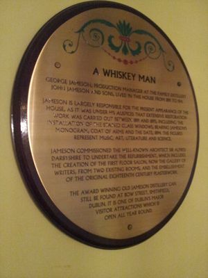 조지 제임슨 역사 표지석은 이 집의 역사를 나타낸다.