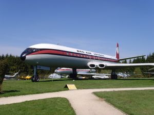 독일 Flugausstellung Hermeskeil에 전시된 Dan-Air Comet 4C, G-BDIW
