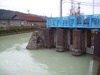 시치카 용수의 다카하시강(토가시 용수) 취수구