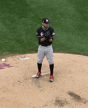 마이애미 말린스와 함께 있는 펠프스