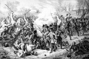 1848년 11월 24일 데스 전투. 미클로스 카토나 소령의 군대가 칼 폰 어번의 군대에 패배했다.