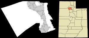 데이비스군 도시 지도