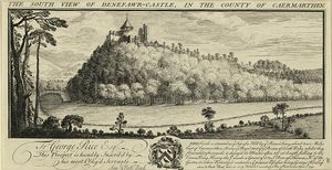 디네보르 성(Dinefwr Castle), 1740년