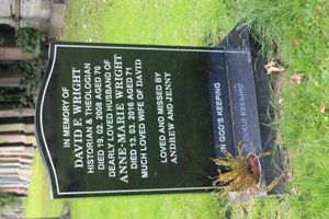 데이비드 F. 라이트의 묘, 에든버러 그레인지 묘지