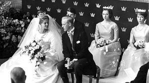 1962년 결혼식에서 들러리를 선 베네딕테 공주