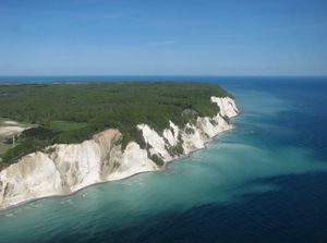 백악으로 만들어진 절벽