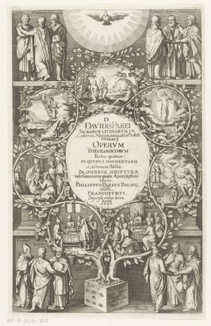 데이빗 파레우스의 Operum Theologicorum Partes quatuor (1647) 표지.