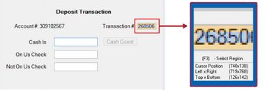 화면의 일부분과 스크린 스크레이핑 인터페이스(빨간 화살표가 있는 파란 상자). 데이터 캡처 과정을 사용자가 지정하고 있다.