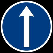 의무 표지 (청색 바탕)