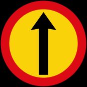 의무 표지 (황색 바탕)