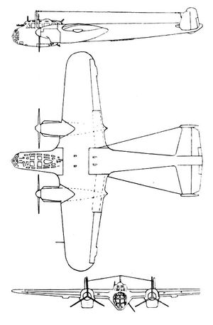 1939년 8월 L'Aerophile의 3면도