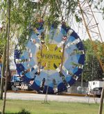 사르미엔토 선 지하화 공사에 투입된 터널 굴착기 "아르헨티나"의 모습