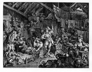 윌리엄 호아스: 헛간에서 옷을 갈아입는 유랑 배우들