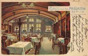 KAPD 창당 관련 회의가 열린 알렉산더플라츠의 Zum Prälaten 레스토랑.