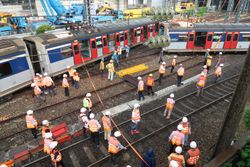 2019년 9월 17일 훙함 역에서 탈선한 MTR Metro-Cammell EMU