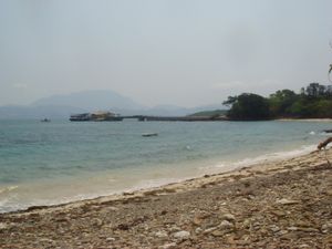 다이통완에서 바라본 둥핑자우 공중 부두