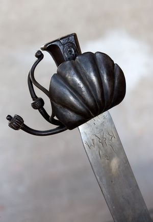 17세기 초 독일 검, "지스카의 검"으로 알려짐 (스코클로스터 성, SKO 7300)