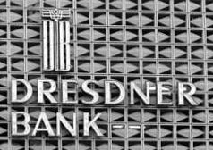 1965년 쾰른 지점에 있는 드레스드너 은행 로고