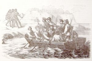 크리스토퍼 콜럼버스가 이구에이를 여행하다.