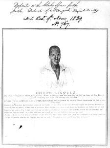 1839년 8월 31일자 뉴욕 선에 실린 신퀘의 판화