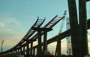 건설 중인 A432 고속도로 (2009년 12월)