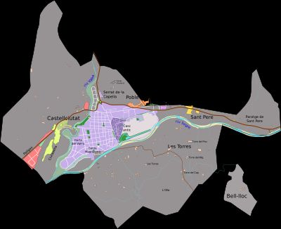 라 세우 도르젤 시의 지도