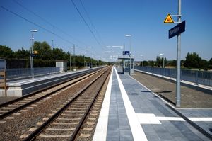 2015년 6월 14일 개통 직후의 디엔하임역