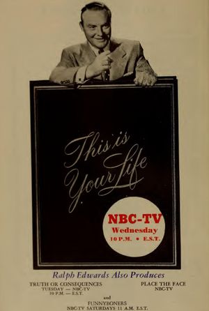 1955년 The Radio Annual and Television Yearbook에 실린 "This is Your Life" NBC-TV 광고
