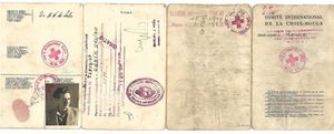 국제 적십자사가 남미로 탈출하는 크로아티아 국적자에게 발급한 여행 ID. 랫라인 경로에서 사용되었다.