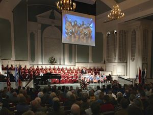 2019년 러프킨의 컬럼비아 기념관에 모인 사람들