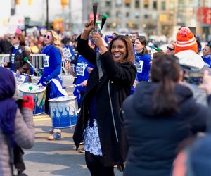 2018년 뉴욕시 생명을 위한 행진 집회에 참석한 제임스