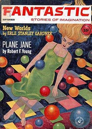 영의 소설 "Plane Jane"은 1962년 9월호 판타스틱의 표지 이야기였다.