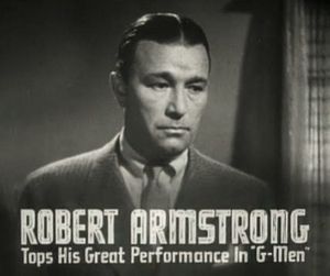 《공공의 적의 아내》(1936)에서 로버트 암스트롱