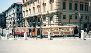 모터카 MRS 2055, 2219 및 2221, 1996년 플라미니오 광장.