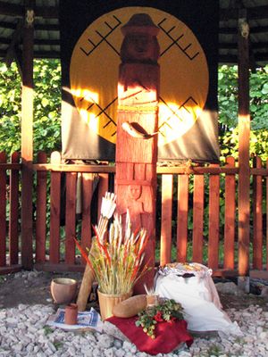 마조비아인의 사원(Chram Mazowiecki) 폴란드 원시 교회의 사원