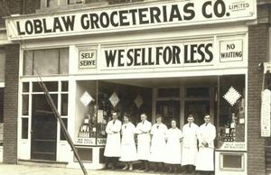 Loblaw Groceterias Co. Limited 매장, College St. and Palmerston Blvd., 토론토, 엽서, ca. 1923
