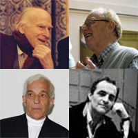 시계 방향으로 왼쪽 상단부터: 메뉴인, 매케라스, 뒤투아 그리고 아슈케나지