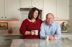 2018년 아내 수잔과 함께 있는 라이트