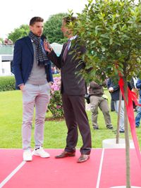 2015년 노이에 불트에서 인터뷰를 하는 칠러