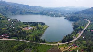 루토토 호라고도 알려진 눙구테 호수는 우간다 서부의 루비리지구에 위치하며 아프리카 지도와 유사한 모양을 하고 있다