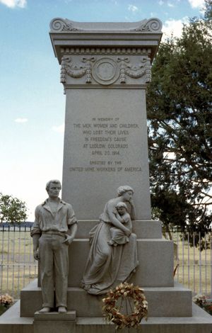 루드로 기념비는 미국 광부 연맹(United Mine Workers of America)에 의해 세워졌다.