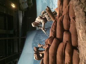 미렛의 총검 돌격을 재현한 디오라마. 포트 베닝 내 육군 보병 박물관 전시품