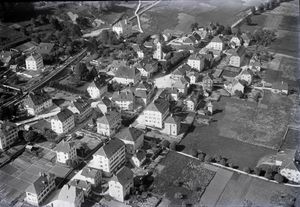 발터 미텔홀저가 촬영한 100m 상공에서의 항공 사진 (1925년)