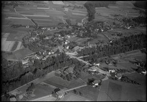 1950년 촐브뤼크(Zollbrück) 항공 사진. 뤼더스빌의 일부이다.