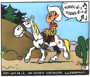 《애리조나 1880》 (1946)에 처음 등장한 럭키 루크와 조리 점퍼