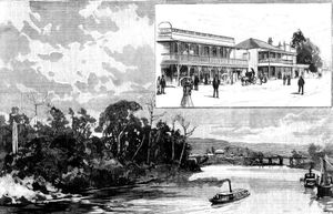 1894년 리즈모어, 뉴사우스웨일스 주 - 1894년 5월 12일 시드니 메일 삽화 (상단 부분)