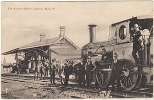 1900년대 초 리즈모어 기차역 (오래된 엽서에서)