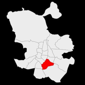 푸엔테 데 바예카스 구역 위치