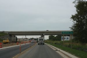 위스콘신 13번 고속도로의 카운티 표지판