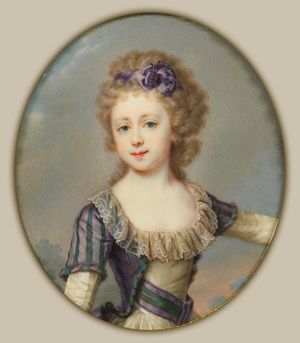 어린 시절의 마리아 파블로브나 초상, 1796년경